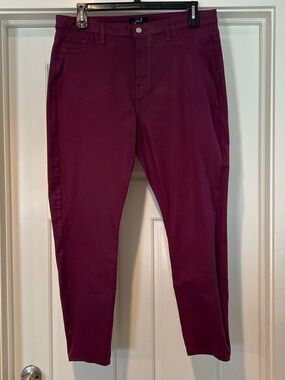 Jen7 by 7 For All Mankind Burgundy Jeans